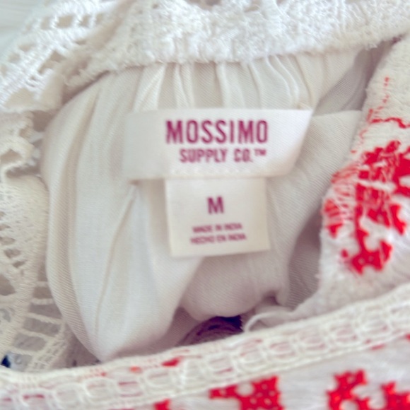 MOSSIMO supply Co. Embroidered cream Top - Picture 2 of 6